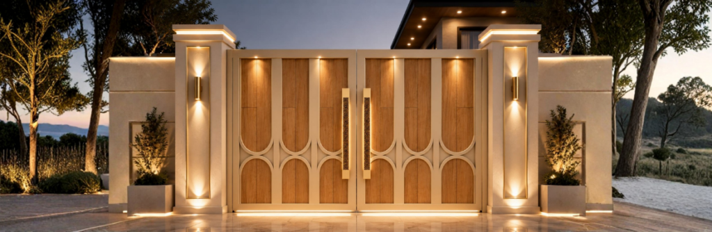 luxury villa entrance gate